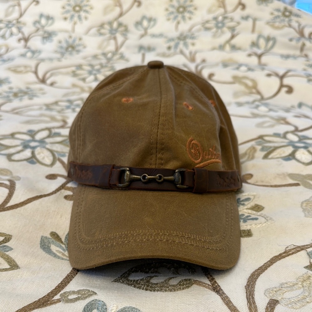 Brown Leather Strap Horse Hat